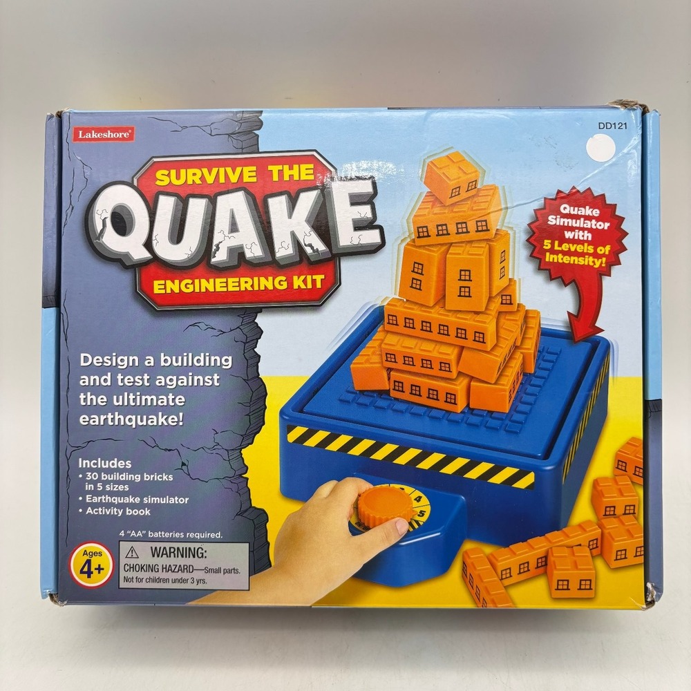 Lakeshore Survive The Quake Engineering Kit 2021 STEM Building Toy Complete
